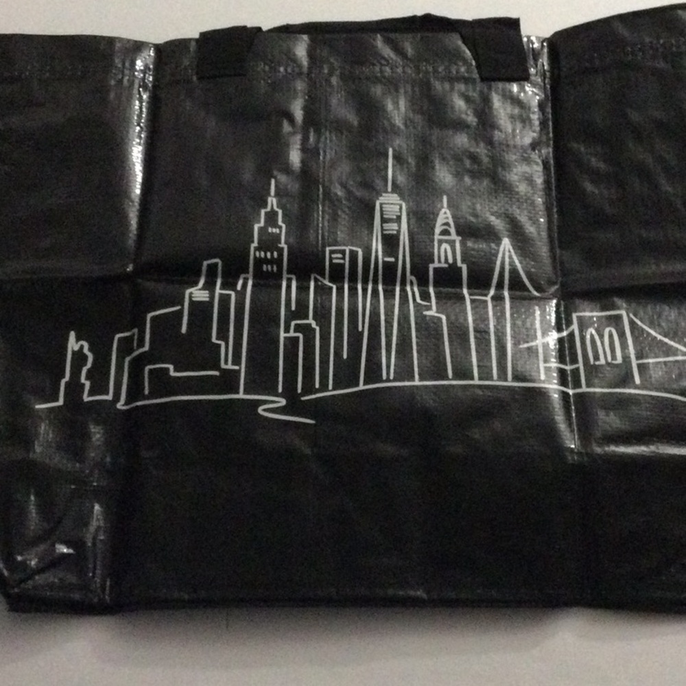 Ikea Limited Edition, BLACK, New York City Skyline NYC, Ikea MEDIUM 2 BAGS - Picture 5 of 8